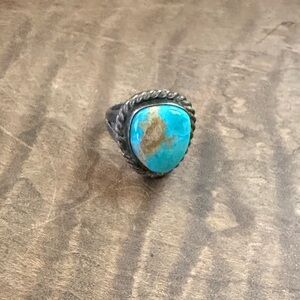 Sliver turquoise ring